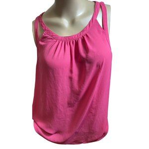 Torrid pink tank 3 blouse top 22w/24w keyhole in the back